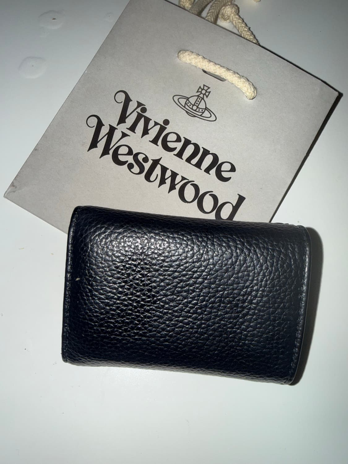 비비안 웨스트우드 엔벨로프 레더 반지갑 블랙 상품이미지3