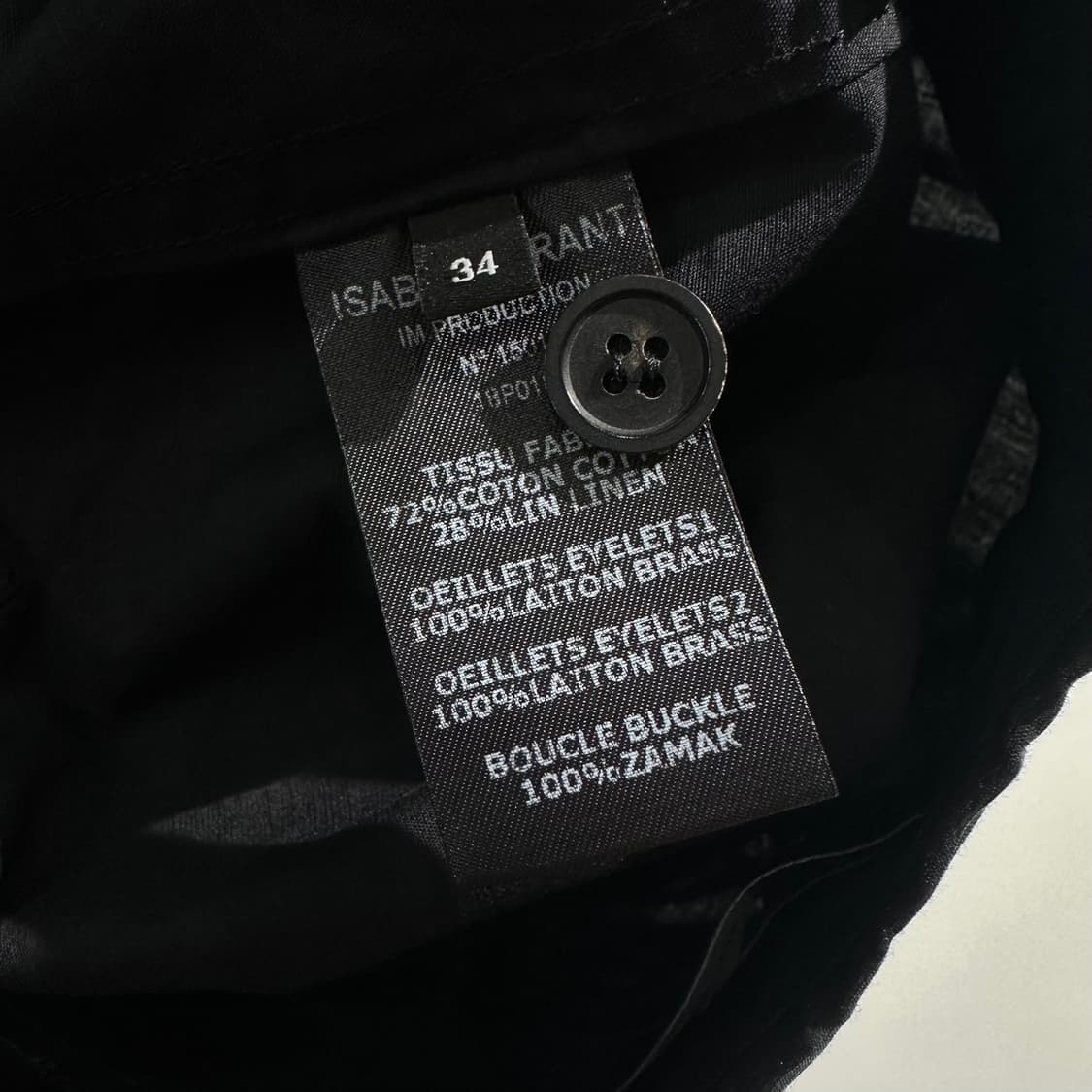 (새상품) 이자벨마랑 코티드 린넨 코튼 벨티드 랩 스커트 상품이미지6