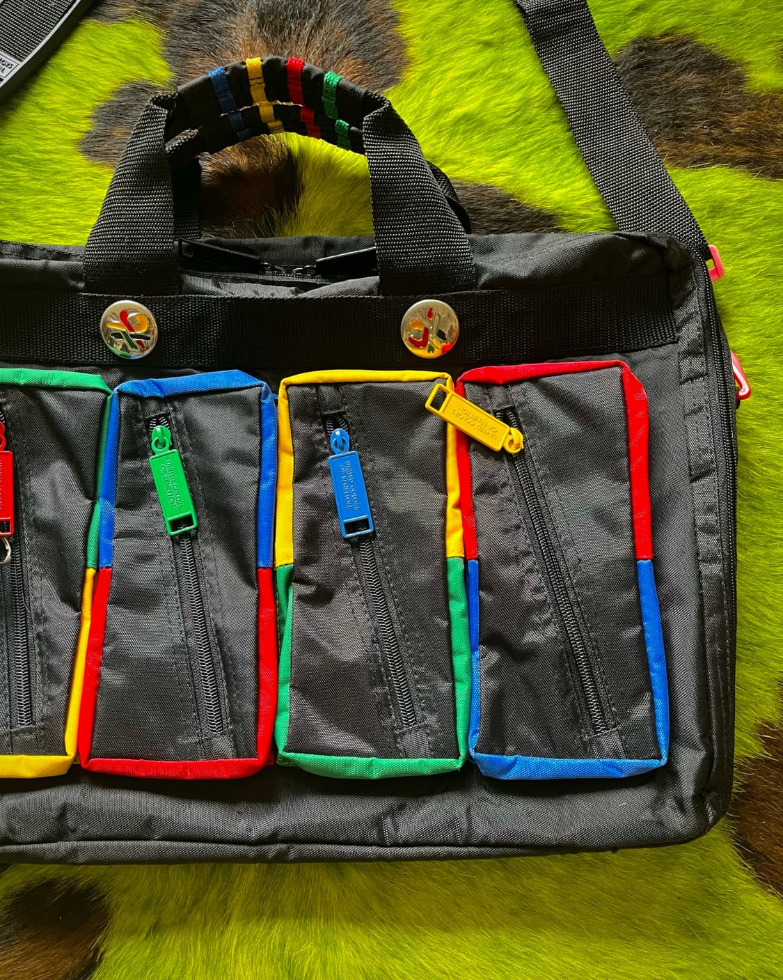 1990s Old Benetton Color Block Bag 상품이미지7