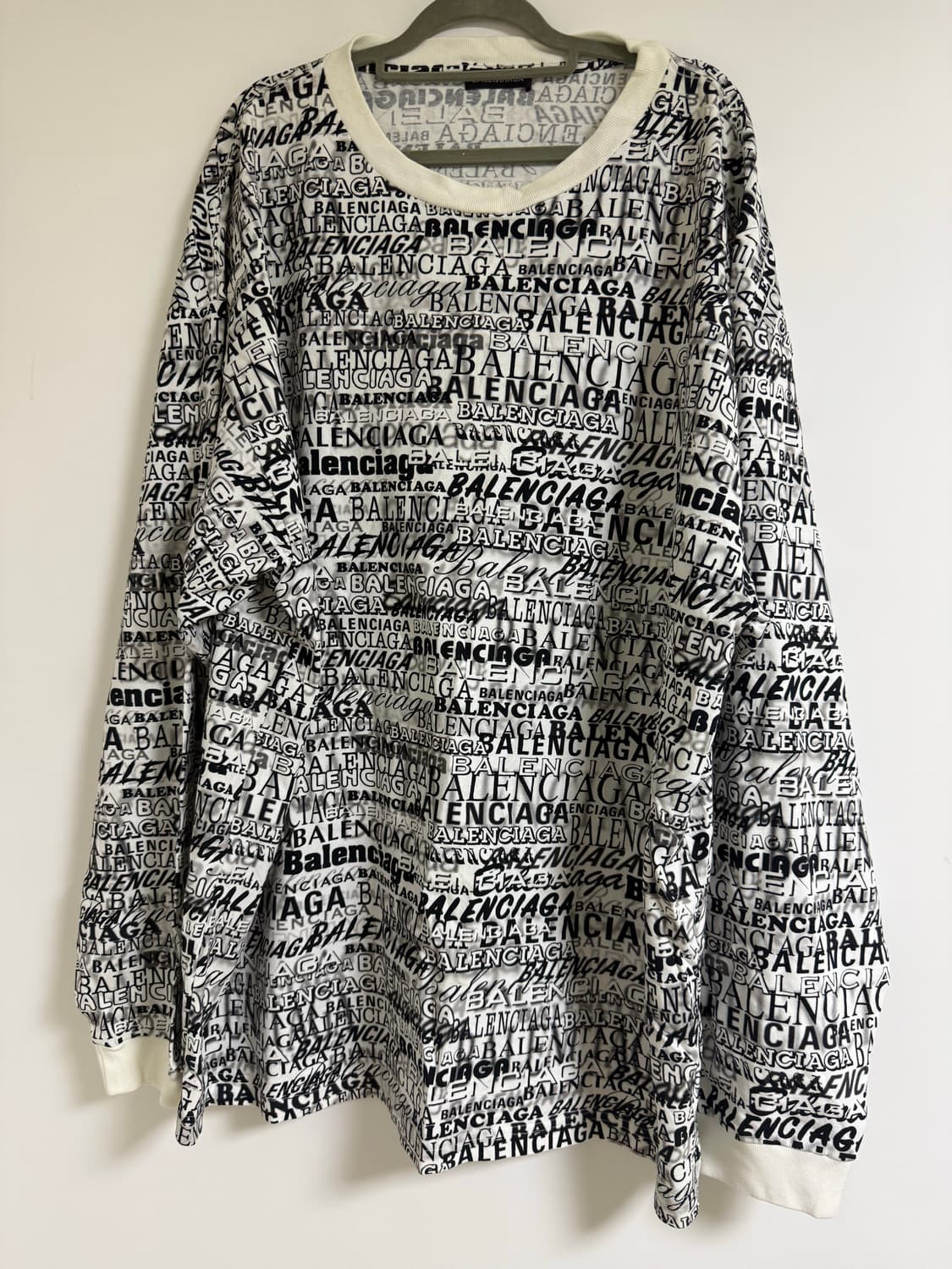 발렌시아가 그래픽 오버핏 티셔츠(XL) 상품이미지1