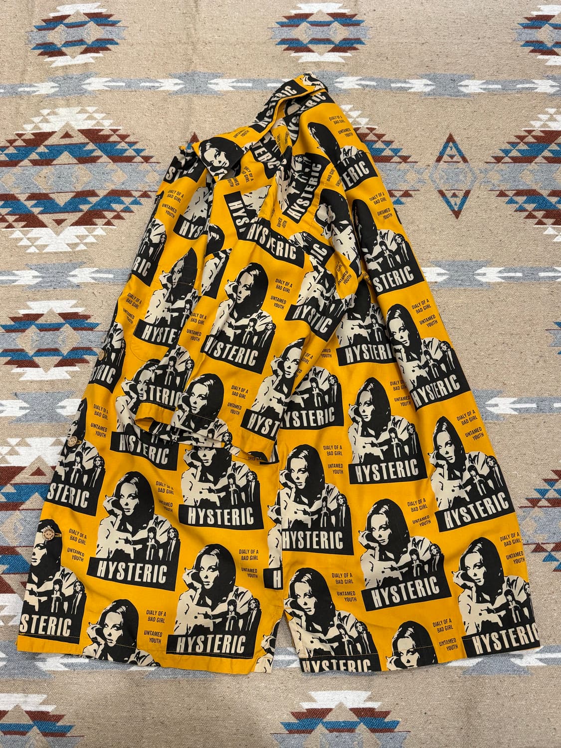 [L] 히스테릭글래머 픽션 알로하 셔츠 옐로우  상품이미지7