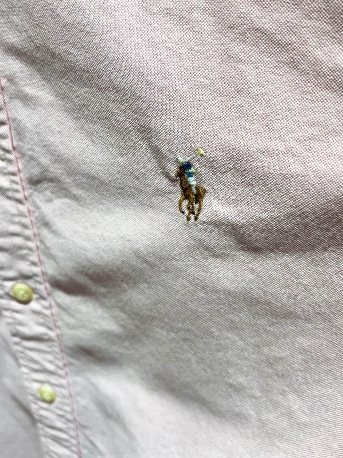 S 폴로랄프로렌 클래식핏 핑크 버튼 셔츠 상품이미지4