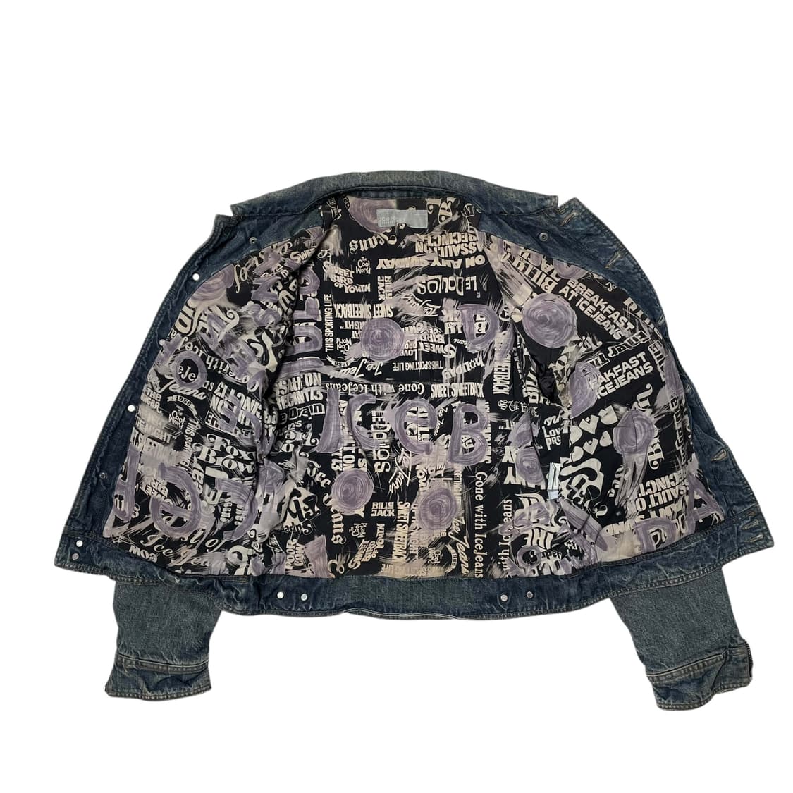 90's iceberg jeans 멀티포켓 데님 트러커 자켓 상품이미지9