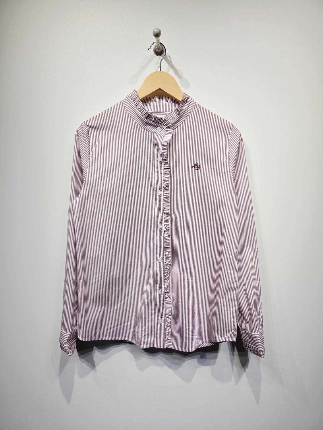 MOKDAN. 여자 스프라이트 와인 프릴 셔츠_호칭2 상품이미지1