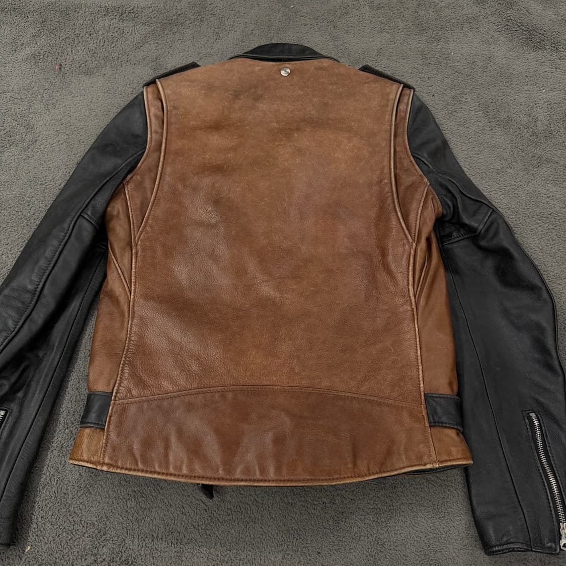 [ 정품/S ] schott 빈티지 모터사이클 라이더 가죽 자켓 상품이미지4