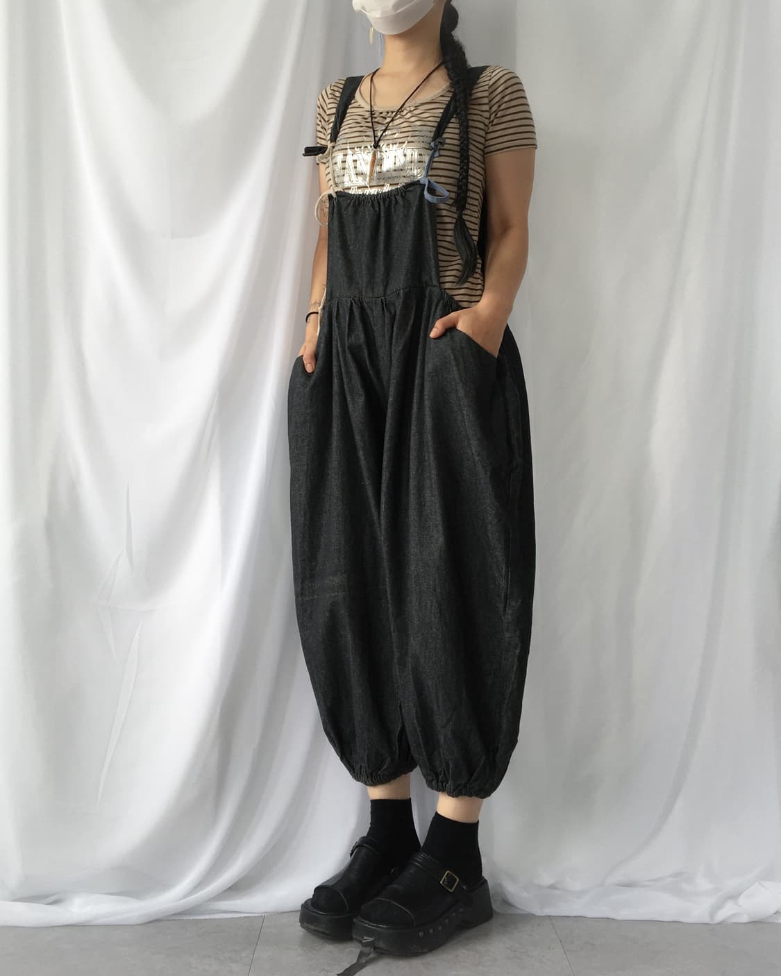 Balloon fit suspender pants 상품이미지10