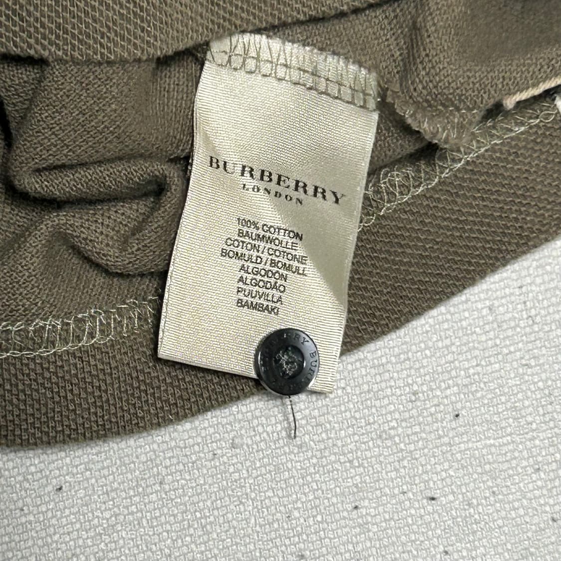 🫶🏻 버버리 Khaki 카라 반팔티 🫶🏻 상품이미지5