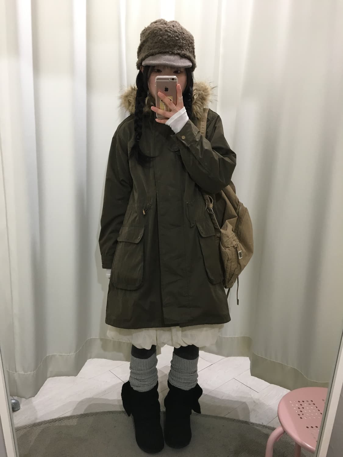 내피 탈부착 모리걸 야상 상품이미지7