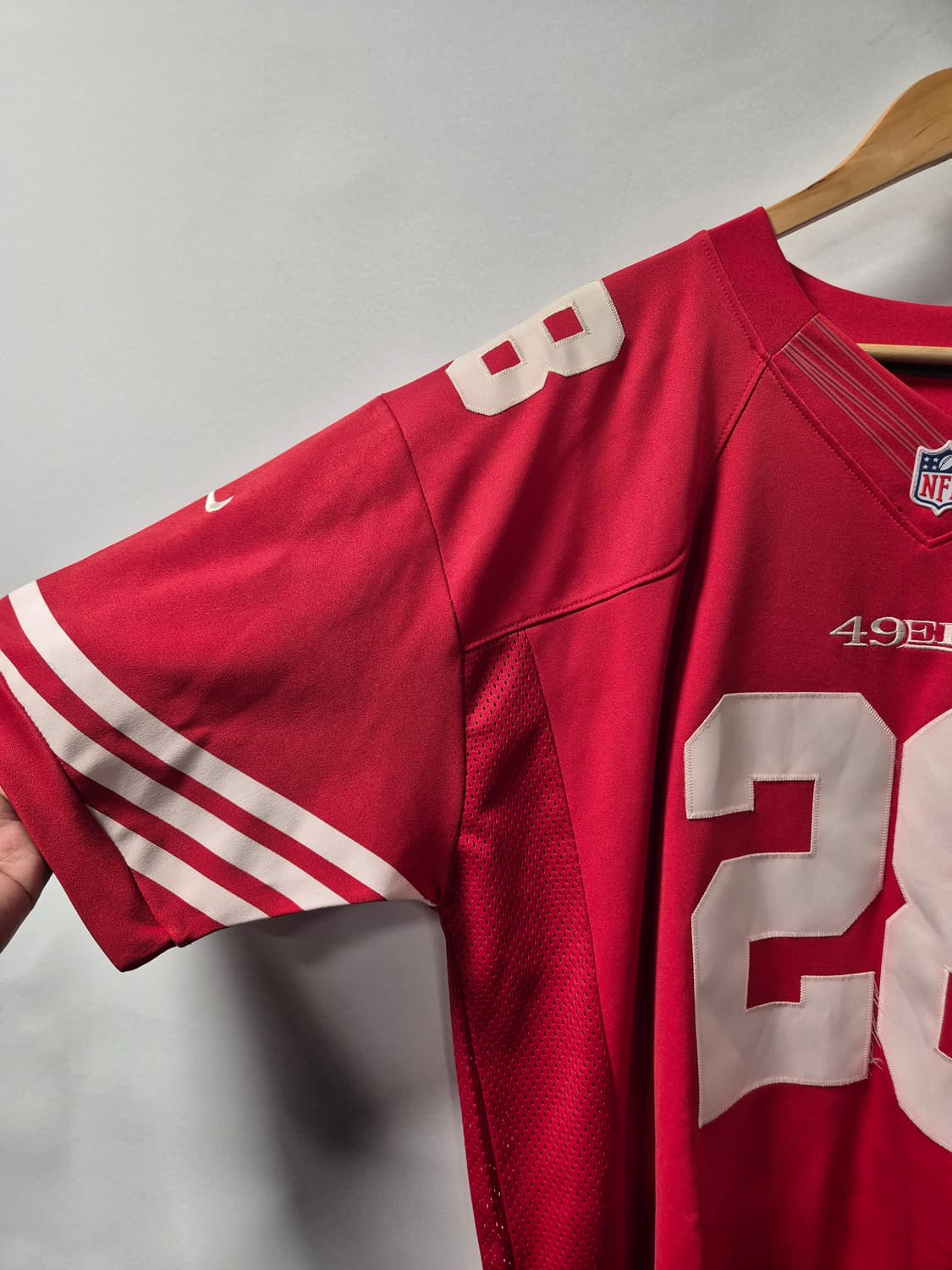 *무료배송*나이키 NFL 49ers Hyde28 유니폼 2XL(상태A급) 상품이미지2