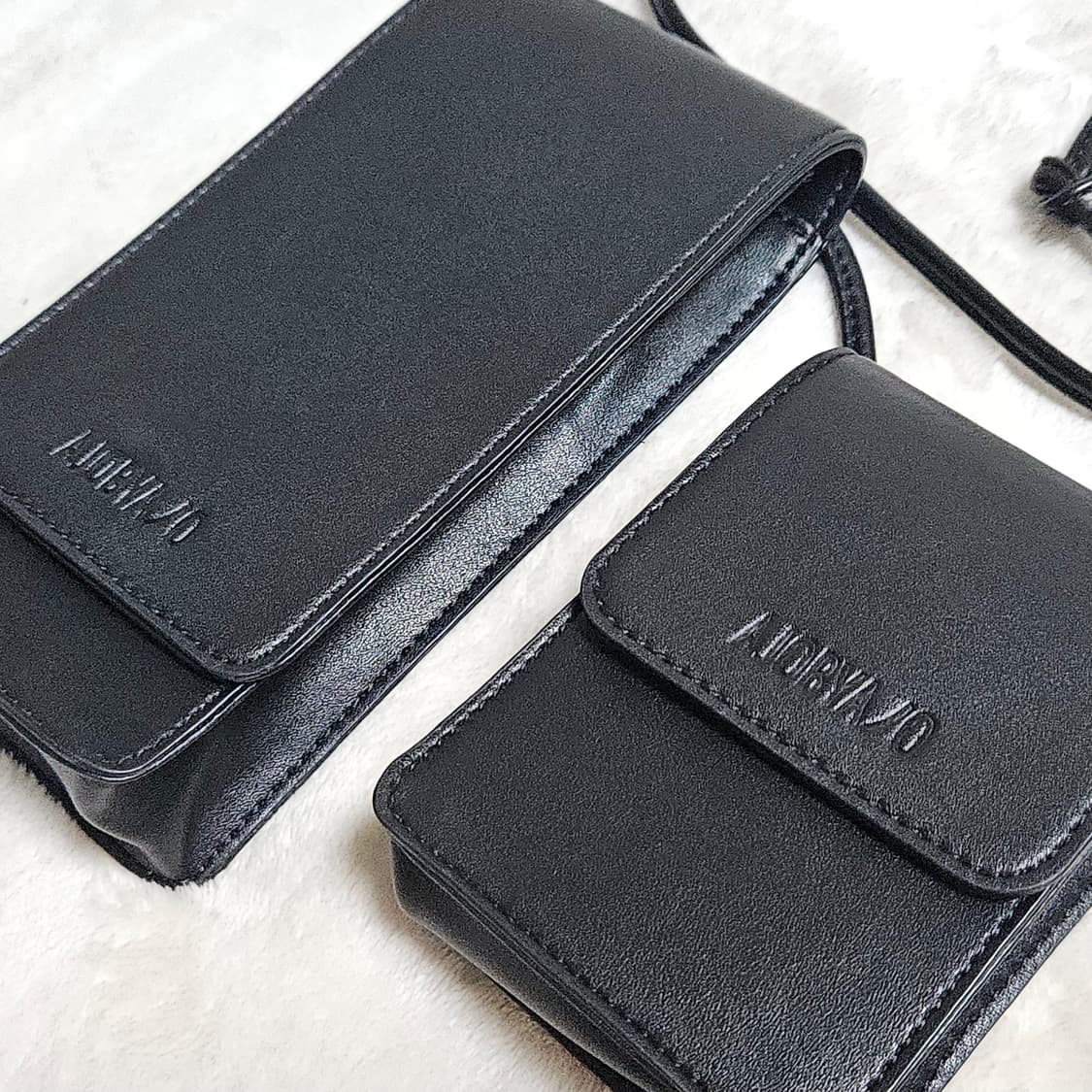 아조바이아조 Double Mini Bag [Black] 상품이미지1