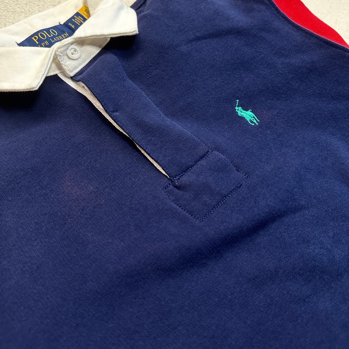 [S] 폴로 랄프로렌 컬러블록 럭비 스웻셔츠 상품이미지5