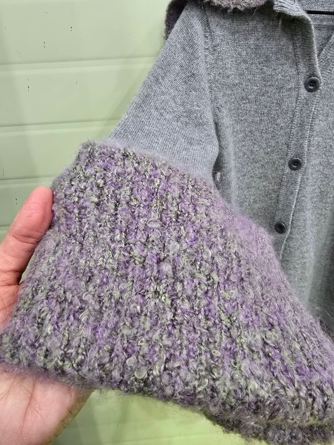 일본빈티지 캐시미어 혼방 니트 코트 M 상품이미지8