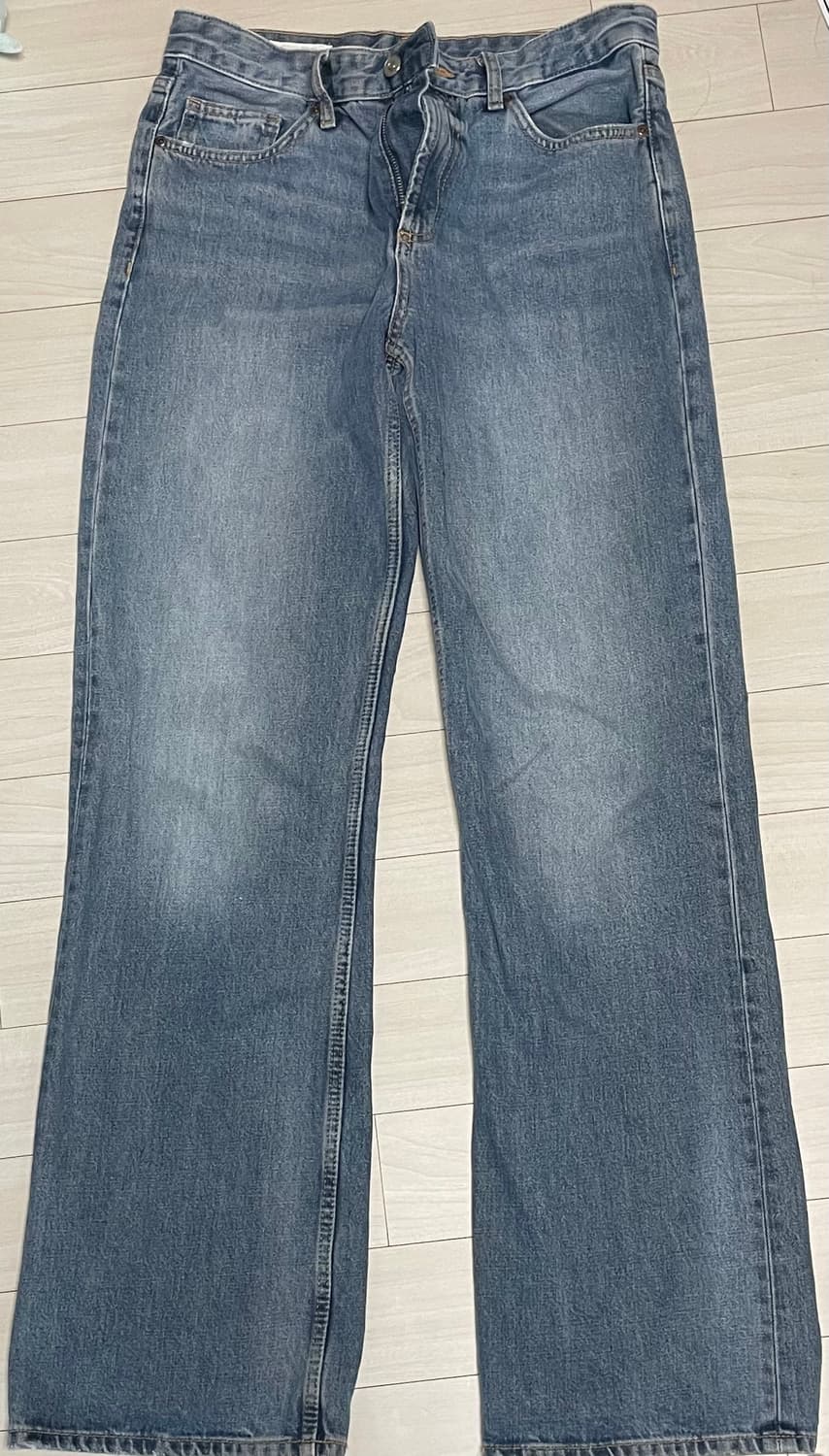 zara 자라 MID-RISE WIDE-LEG TRF JEANS 상품이미지1