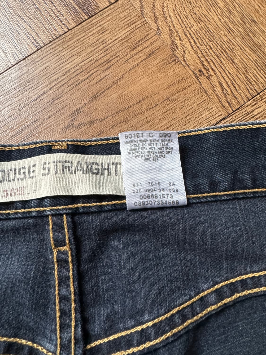 [30]00's 리바이스 569 빈티지 워싱 와이드 스트레이트 데님 팬츠 상품이미지7
