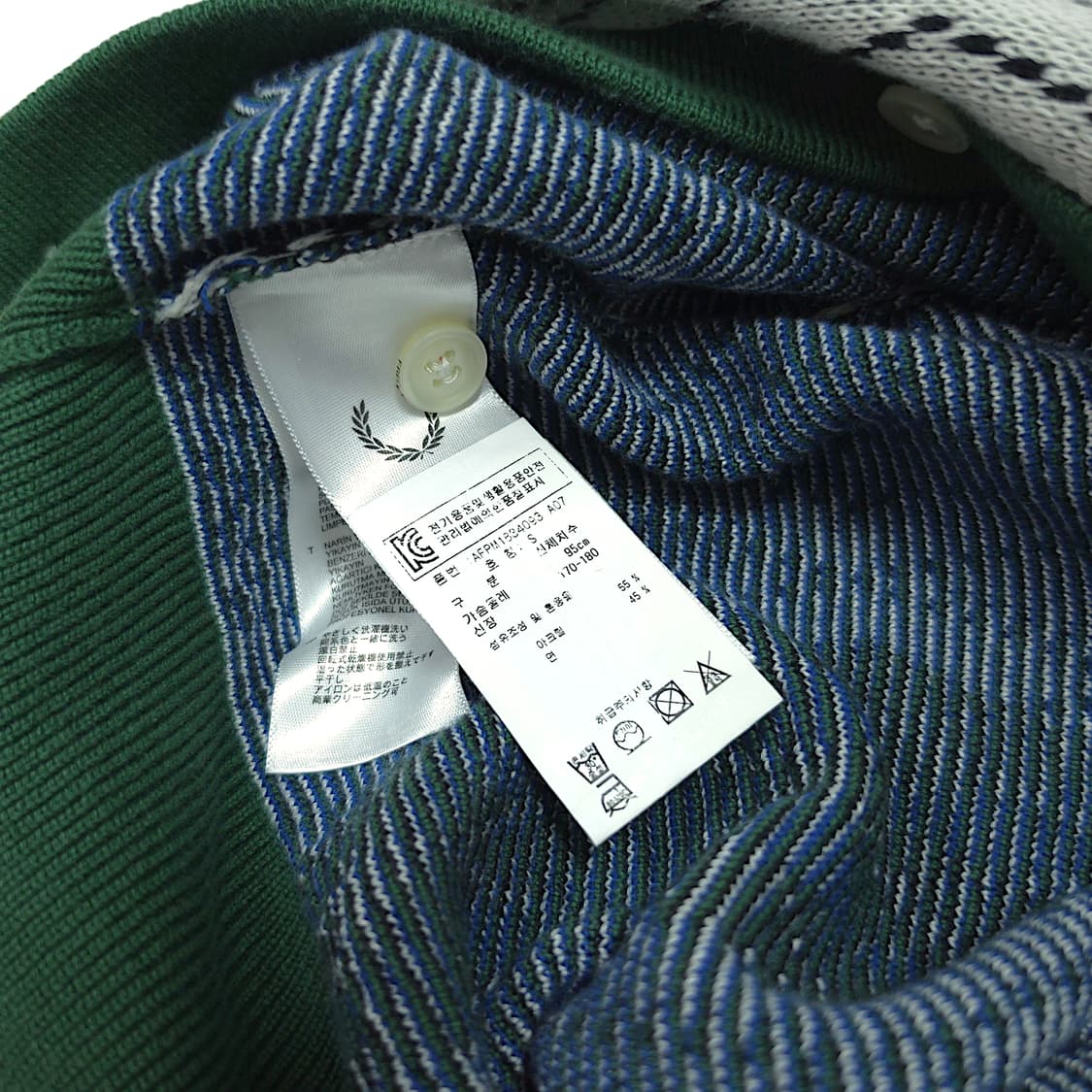 [S] 프래드페리 X 템즈(Thames) 콜라보 아가일 가디건 상품이미지9