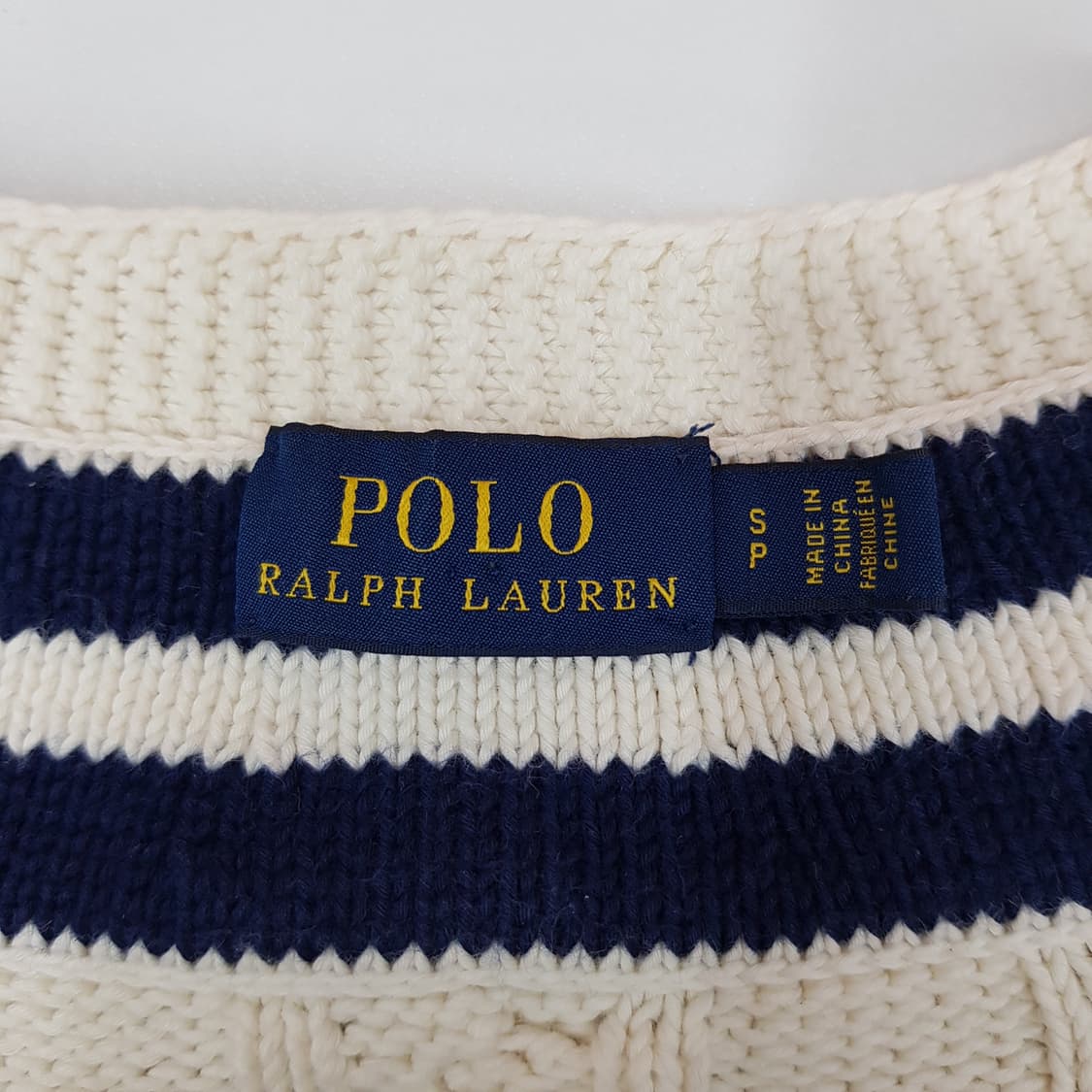폴로 랄프로렌  케이블 브이넥 니트 S사이즈 상품이미지6