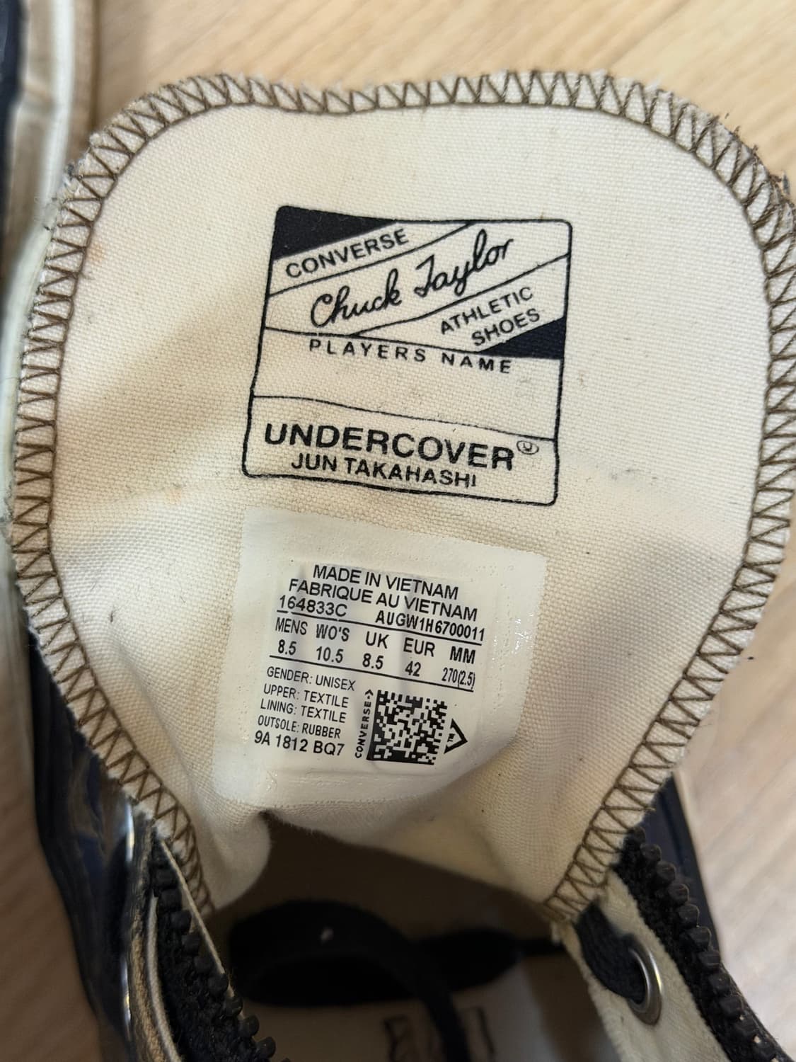 컨버스 x 언더커버 척 70 하이 뉴 워리어스 270 상품이미지5