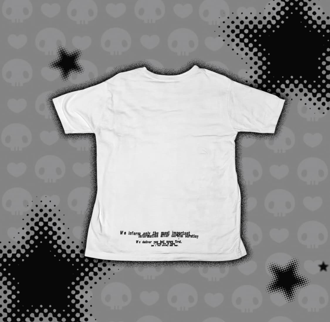 펑크y2k 해골 스컬 레터링 반팔 티셔츠 상품이미지2