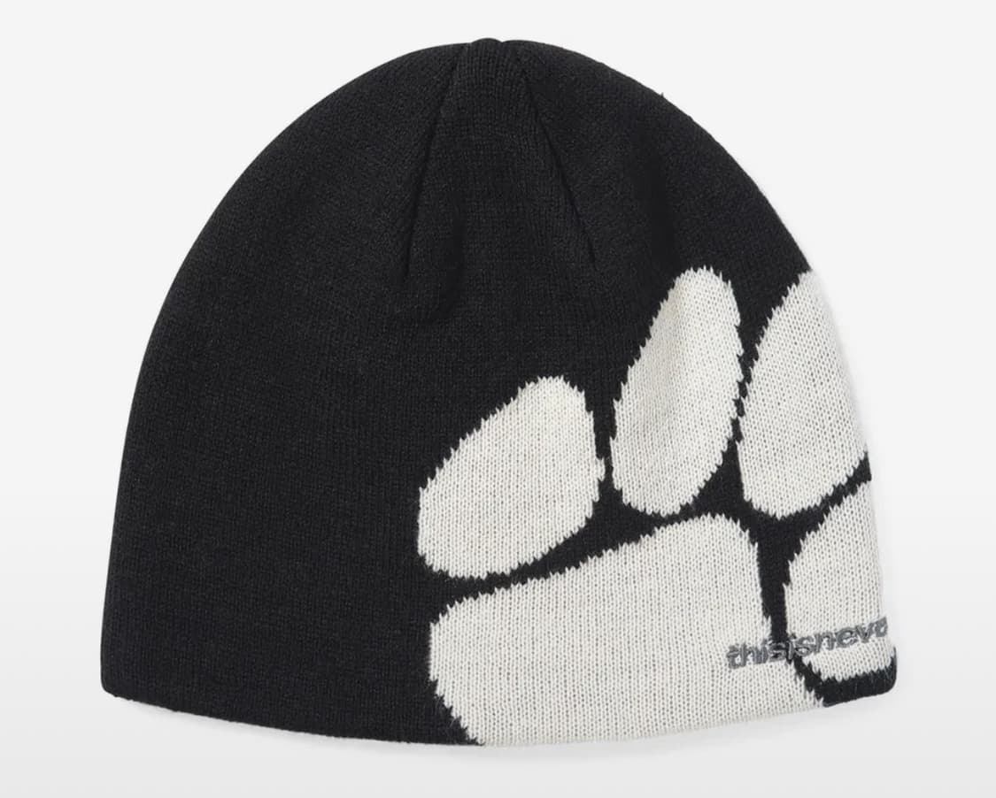 디스이즈네버댓 빅 포 비니 Big PAW Beanie Black 상품이미지1