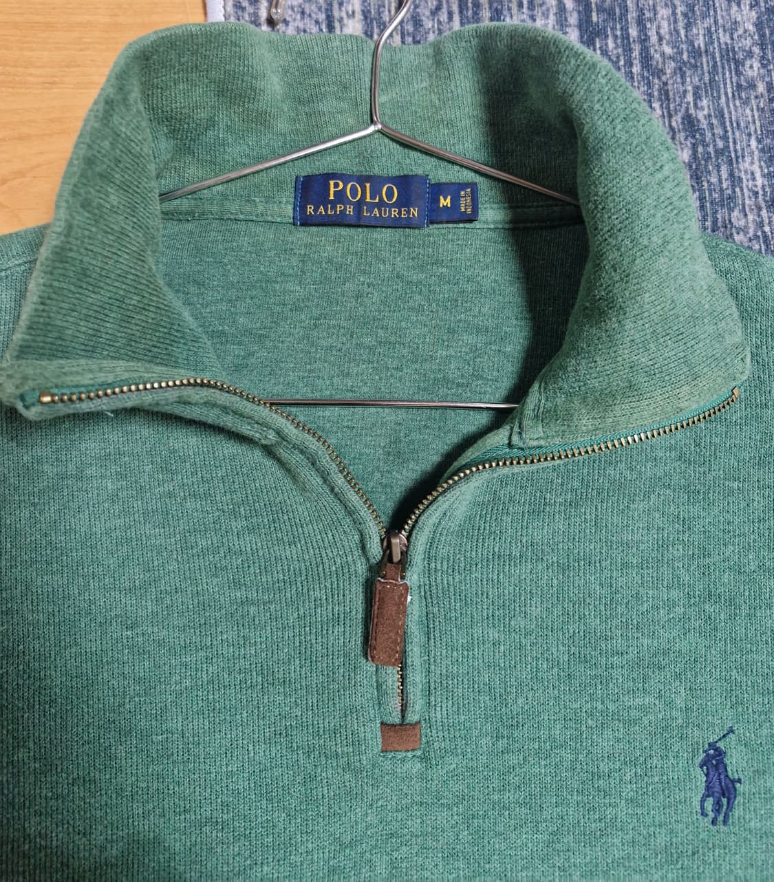 폴로 랄프로렌 하프집업 그린 M 상품이미지2