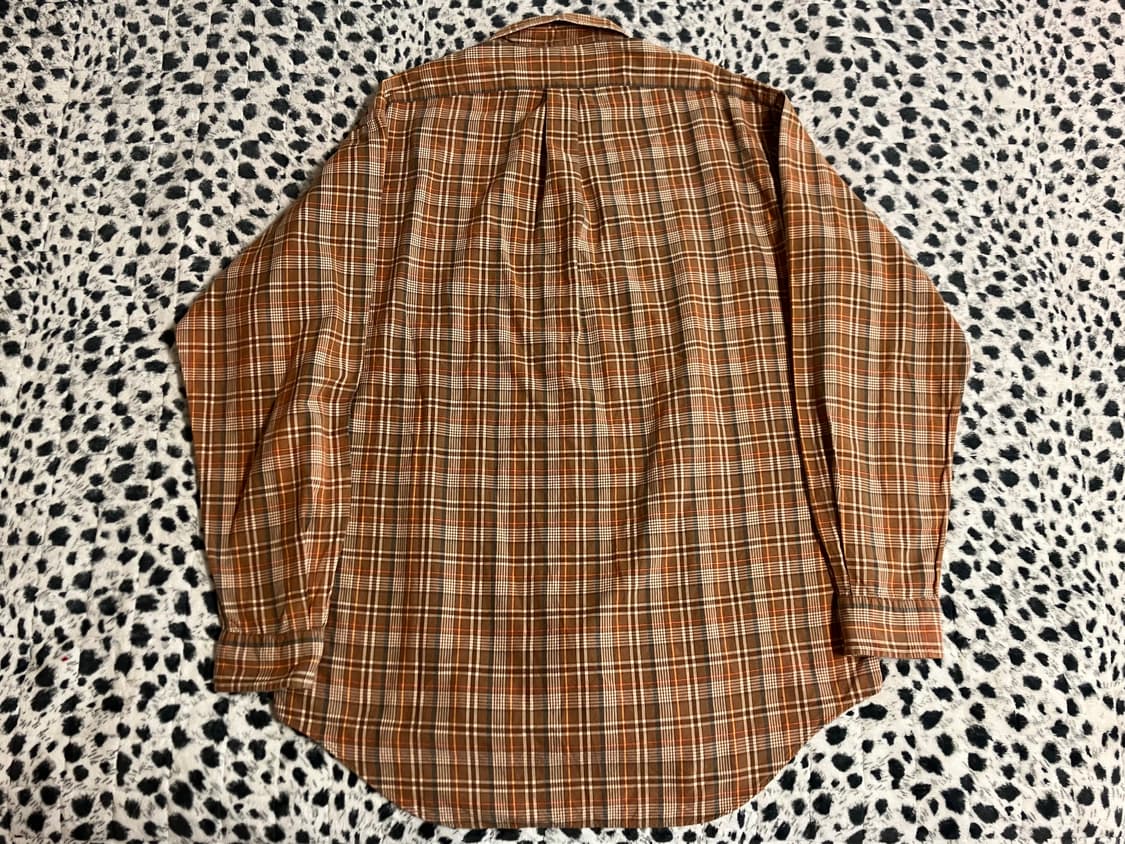 폴로 랄프로렌 카멜브라운 긴팔 남방 체크셔츠 M 105 빈티지 구제 상품이미지6
