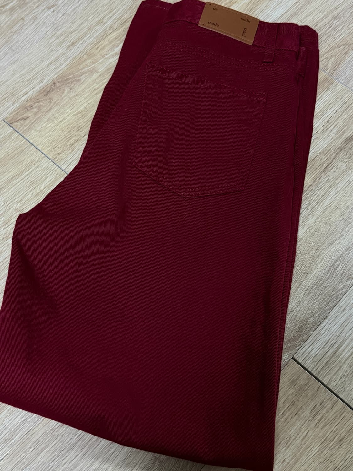 버건디 데님팬츠 m사이즈 상품이미지2