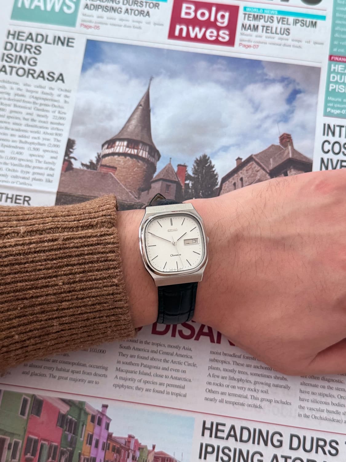 Seiko 세이코 Chronos 쿼츠 Day-Date 상품이미지6