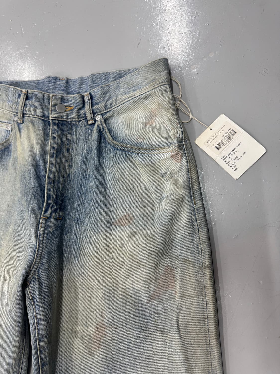 안셀름 셀비지 데님 스트레이트 5p 데님팬츠 인디고 3size 상품이미지6