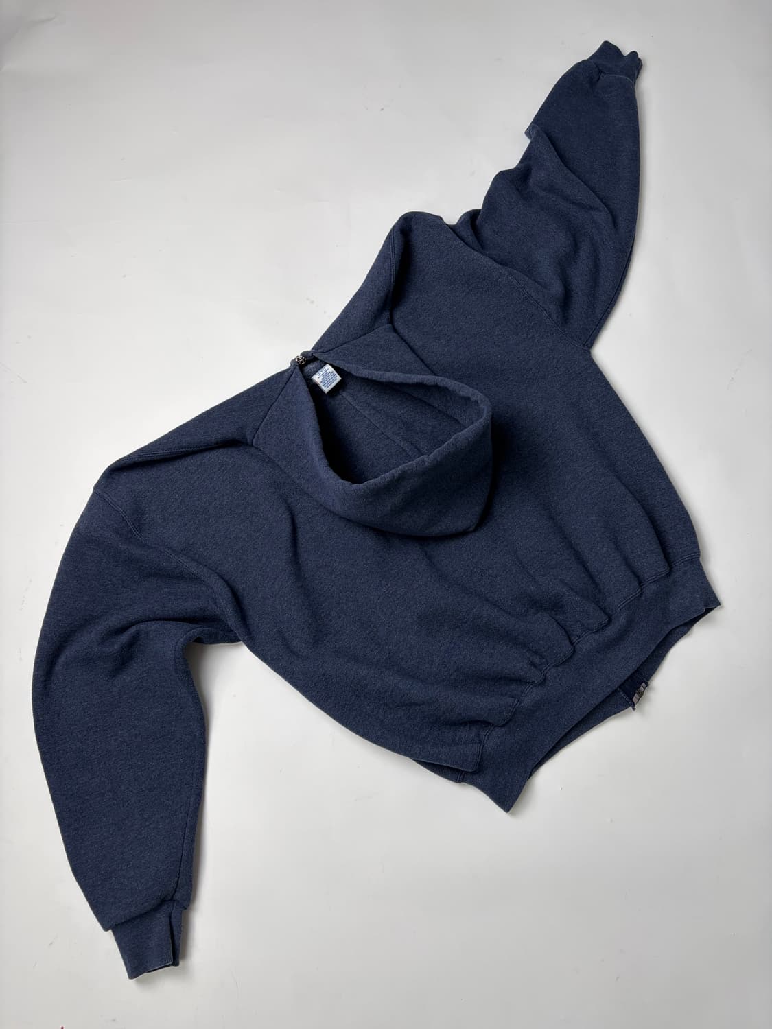 90s Russell Zip Up Hoodie (charcoal blue 상품이미지2