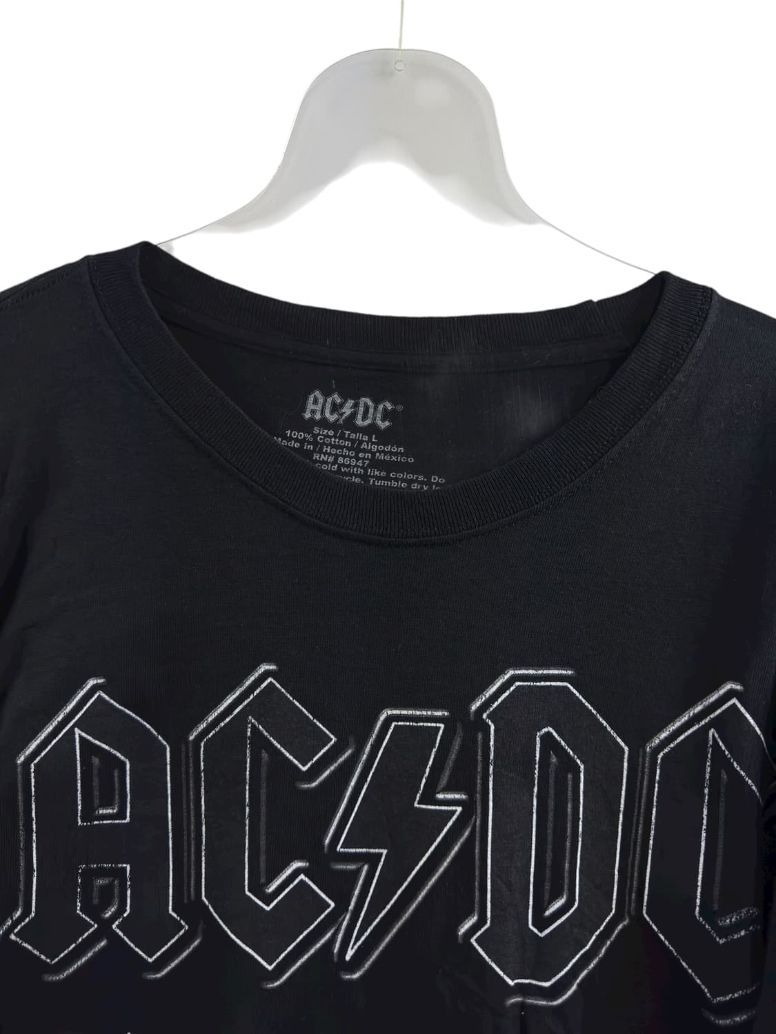 ACDC 블랙 프린팅 롱슬리브1283 상품이미지5