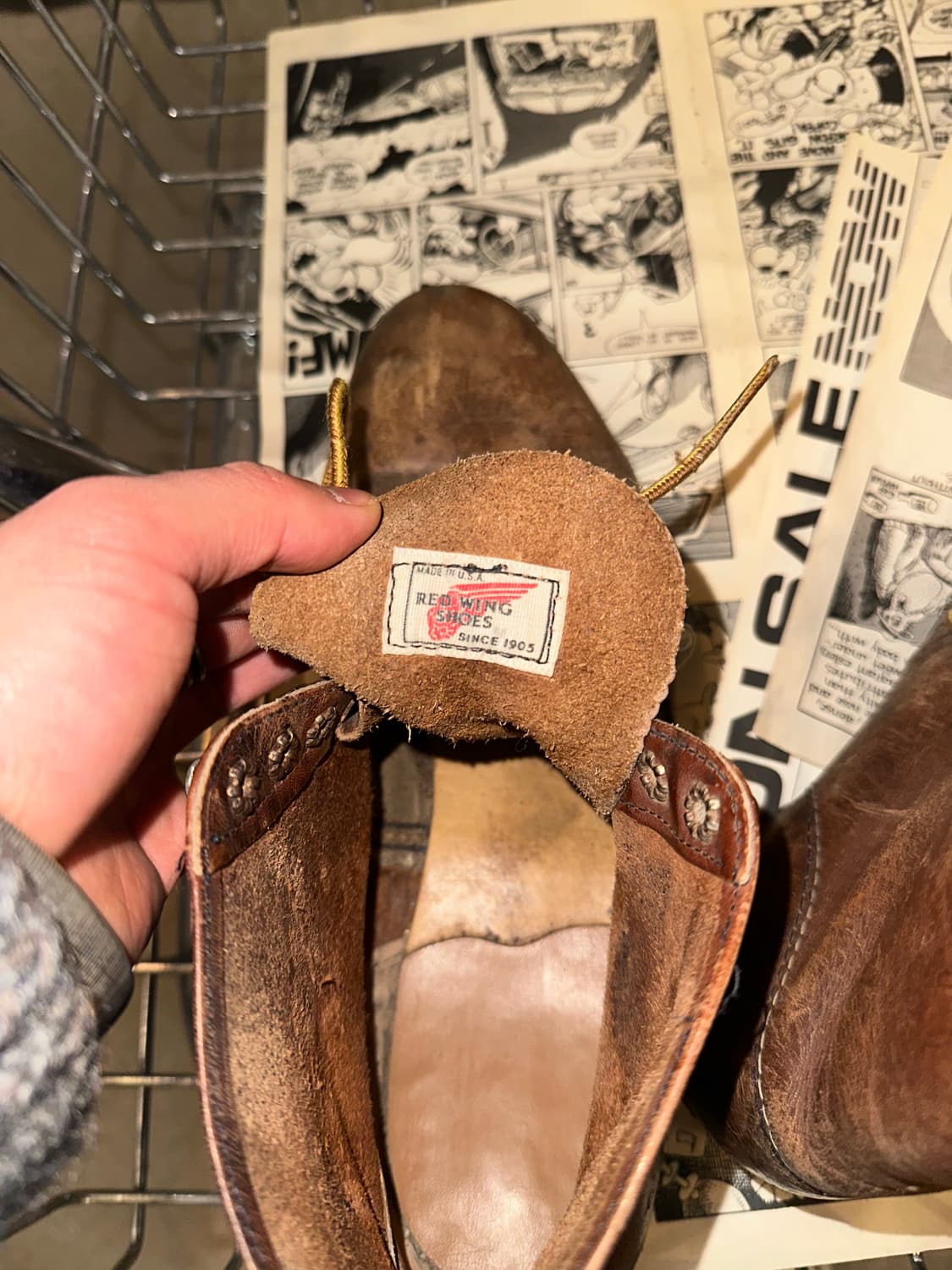 90‘s Red Wing 2126 utility brogan boots 상품이미지10