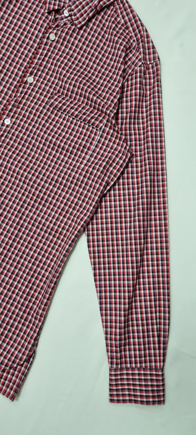 LINVIN 랑방 이태리 체크 셔츠 L _ 남성 상품이미지4