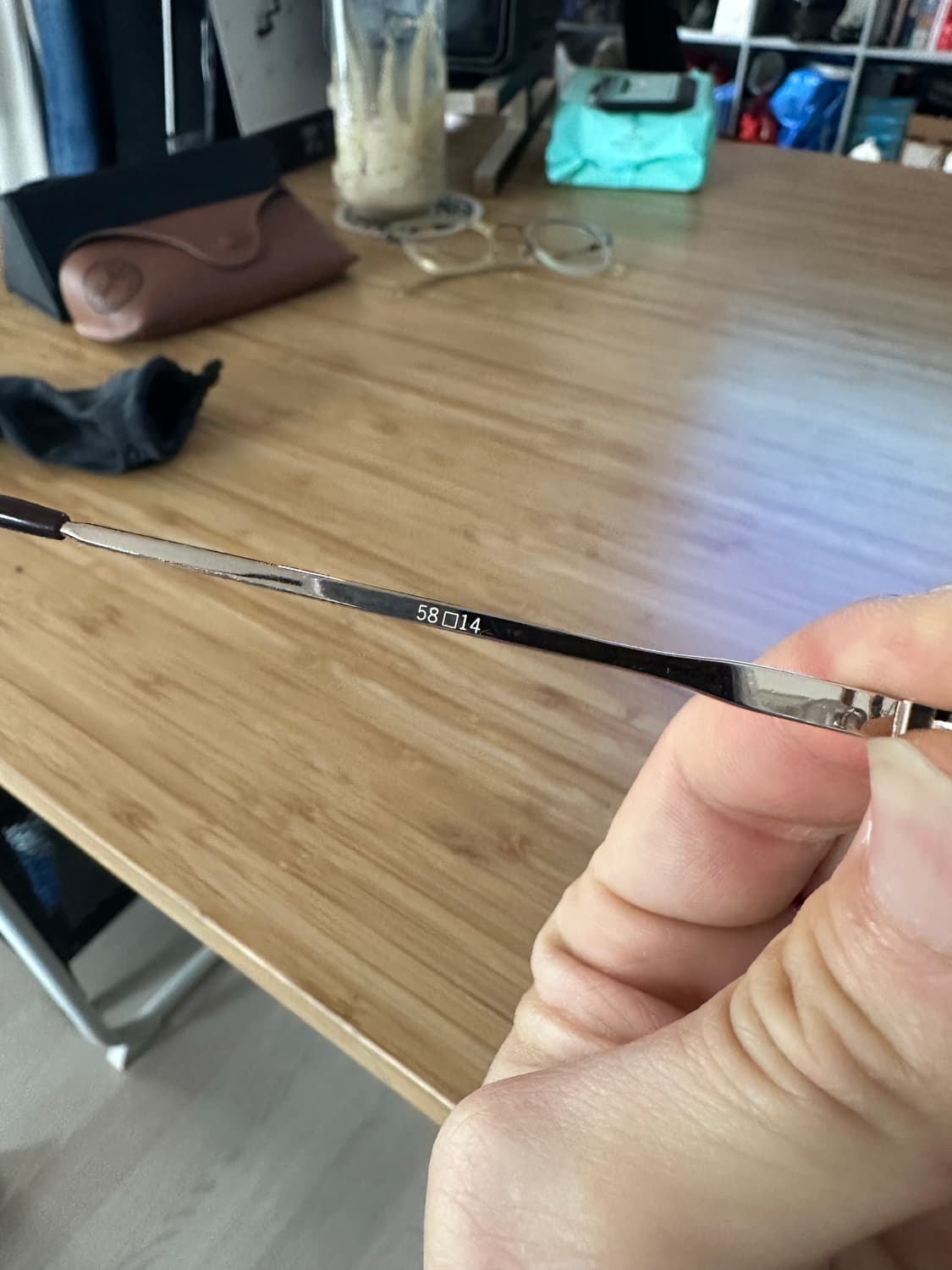 빈티지 금테 안경 58-14 사이즈 상품이미지3