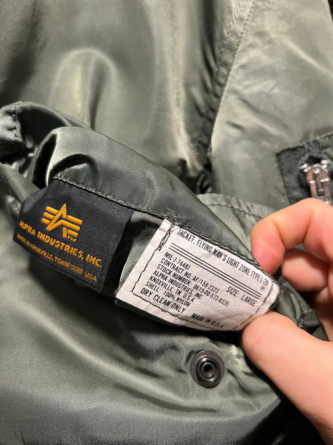 [L]알파인더스트리 Made in USA TYPE L-2B 항공 점퍼 상품이미지6