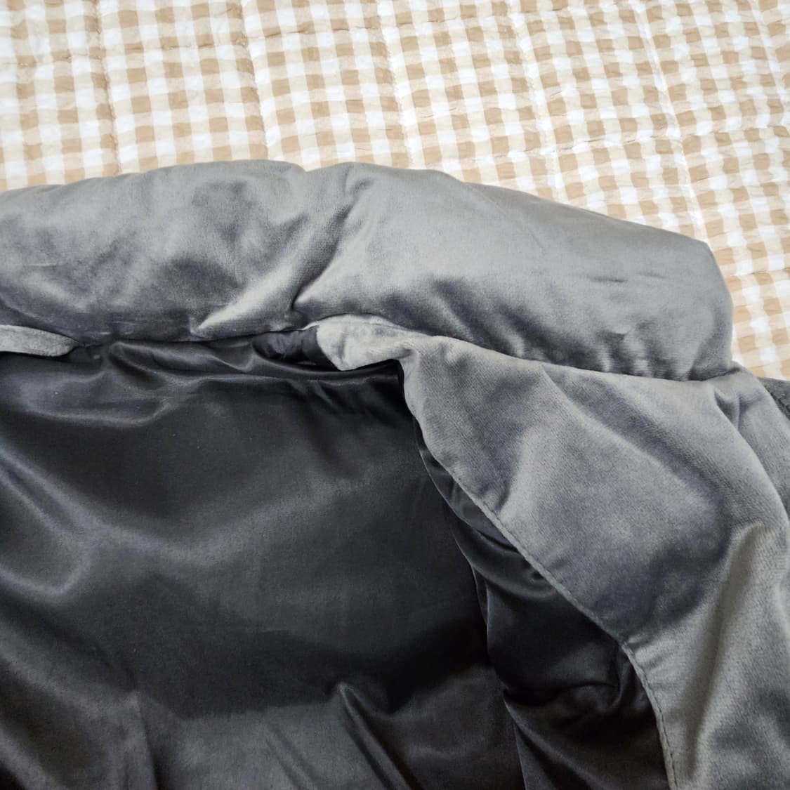 스파오 벨벳 푸퍼 패딩 남자100 상품이미지7