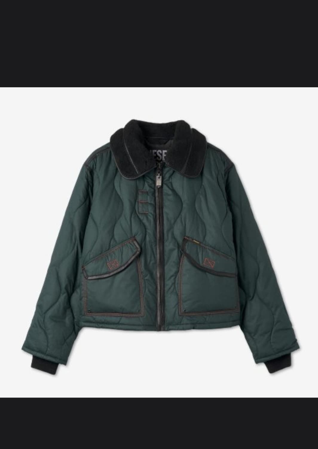 디젤 패트리트 콘트라스트 패디드 자켓 상품이미지1