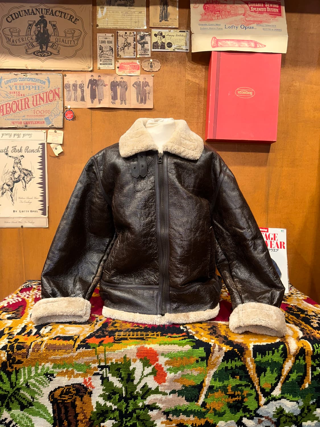 ( XL-2XL ) B3무스탕 양가죽무스탕 빈티지무스탕 워크웨어 밀리터리 상품이미지4