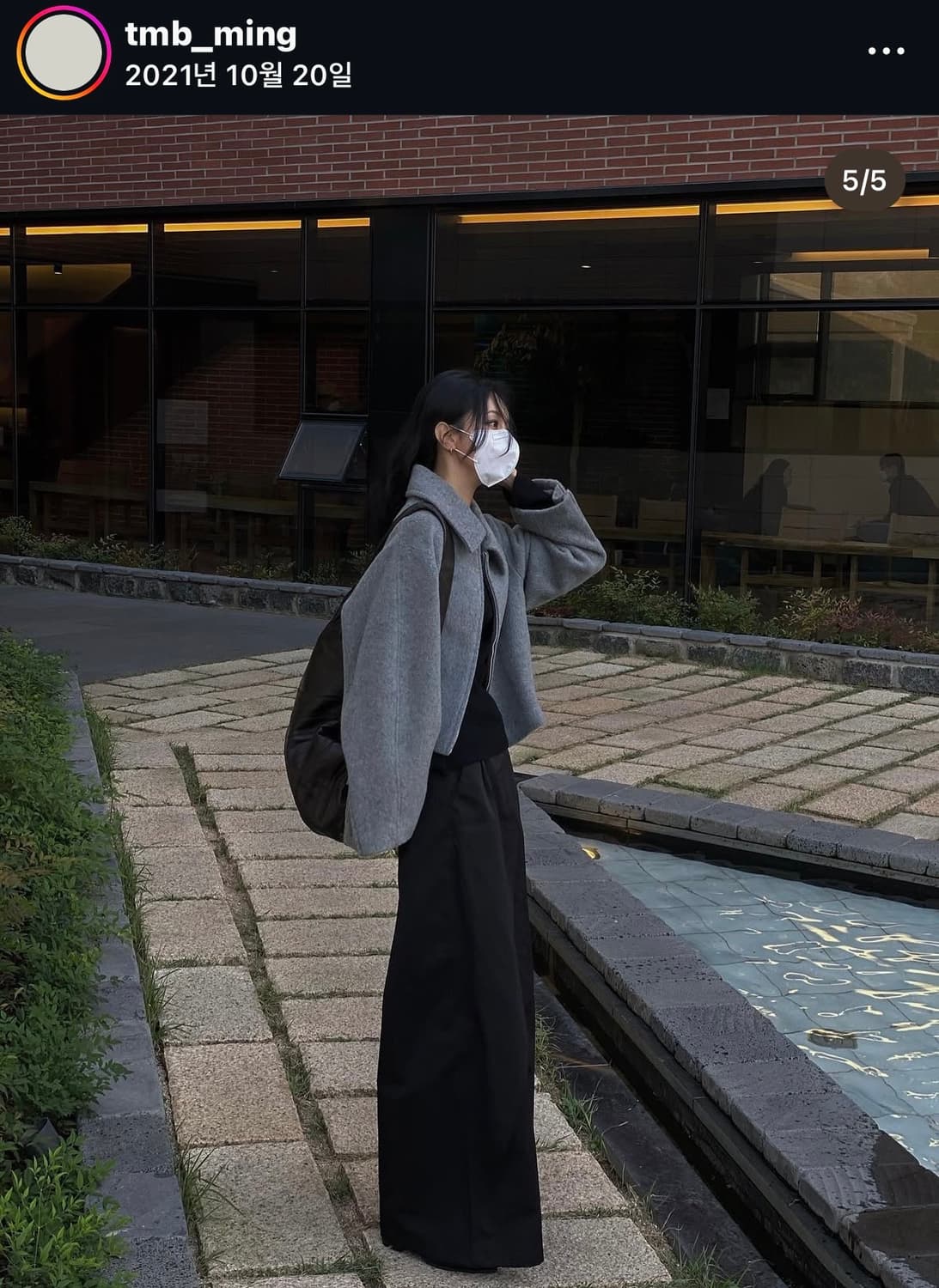 트리밍버드 트라움 숏 집업 라이트 그레이 상품이미지3