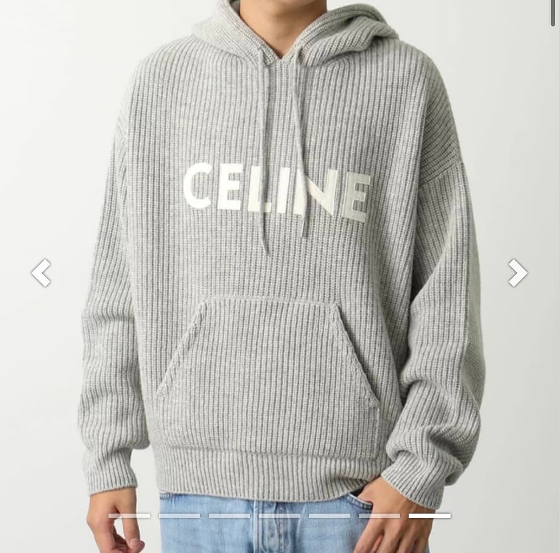 (A+/S) / 셀린느 울리브드 그레이 니트 후드 상품이미지9