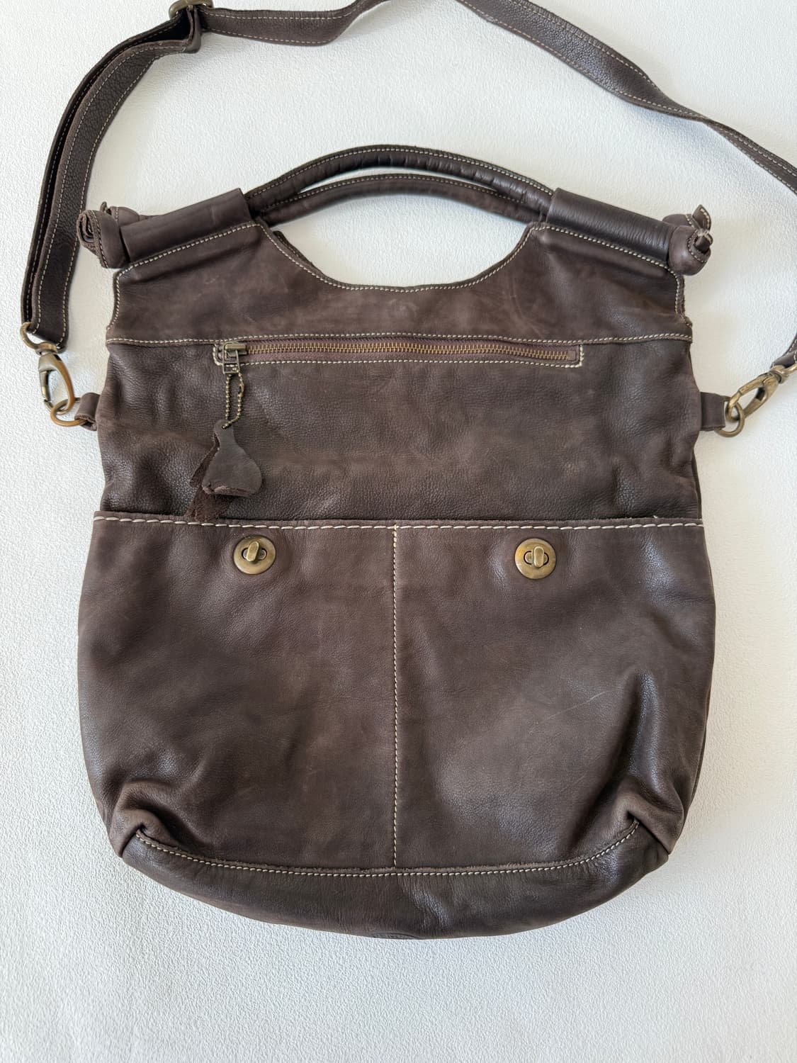 Roots 레더 크로스 토트백 상품이미지4