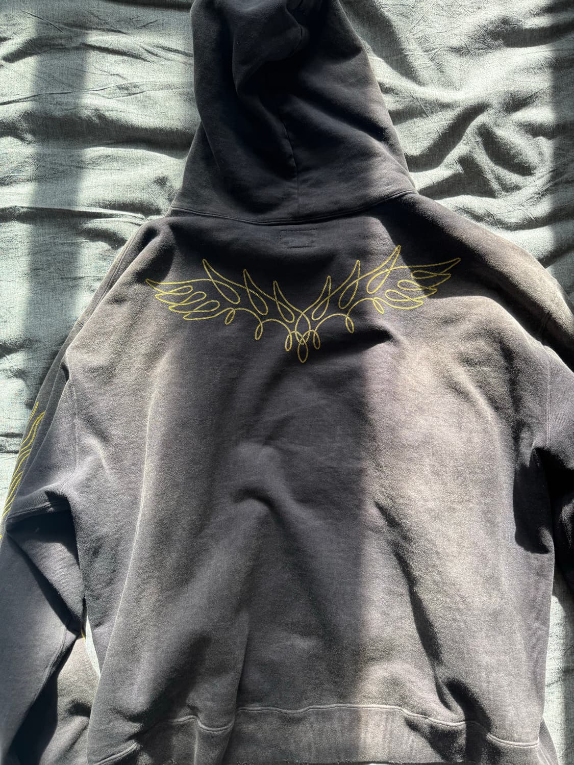 Kamiya 카미야 로프 블리치드 후드집업 M 상품이미지4