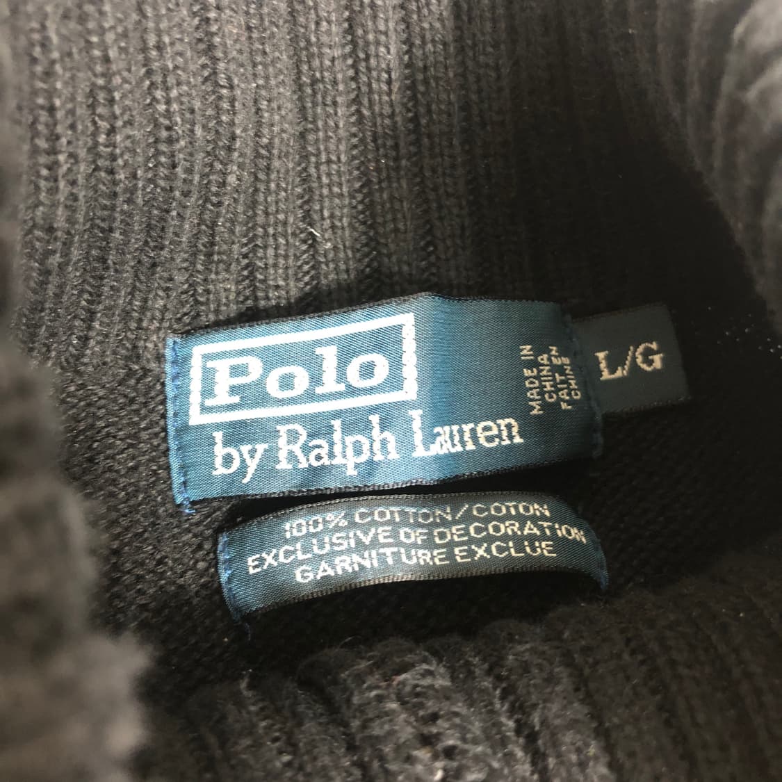 폴로 랄프로렌 하프집업 니트 실측m 상품이미지2