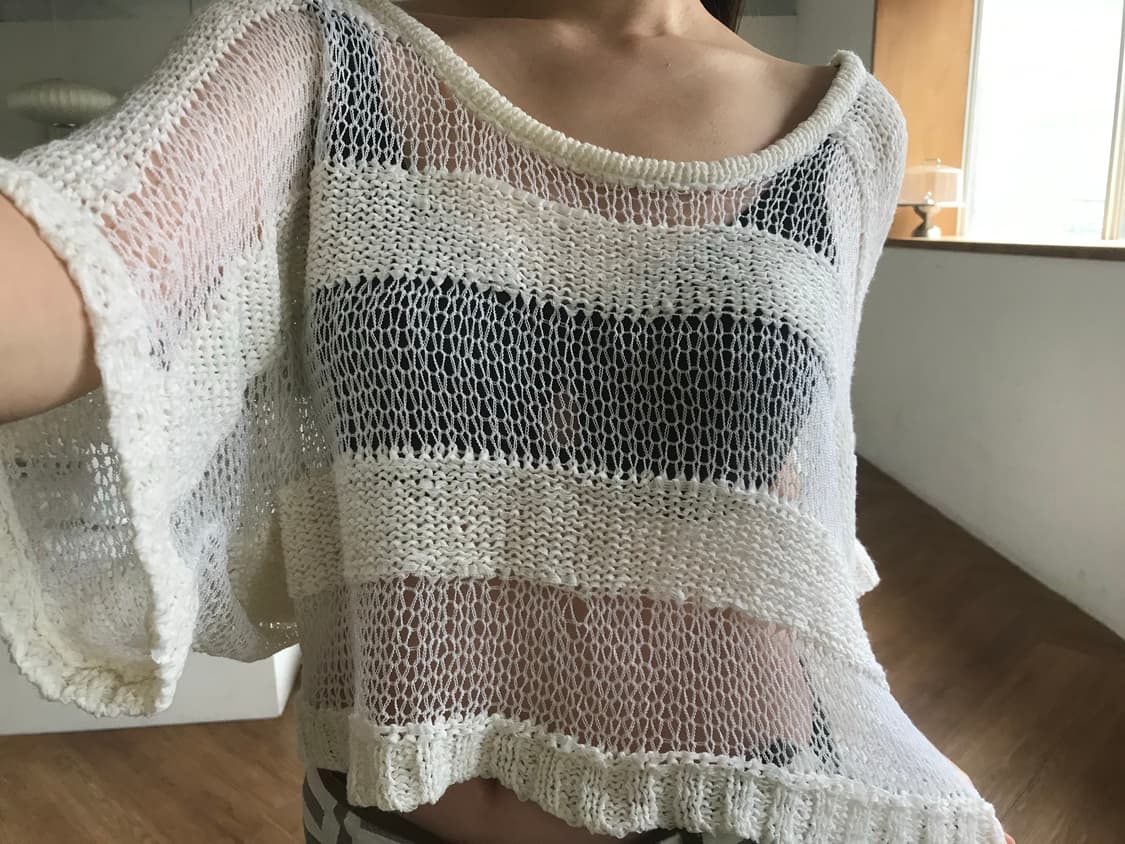 vintage ivory net knit 상품이미지3