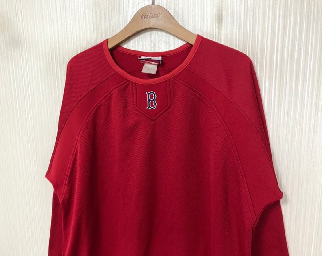 MLB 마제스틱 보스턴레드삭스 구형어센틱 플리스풀오버 M 상품이미지6
