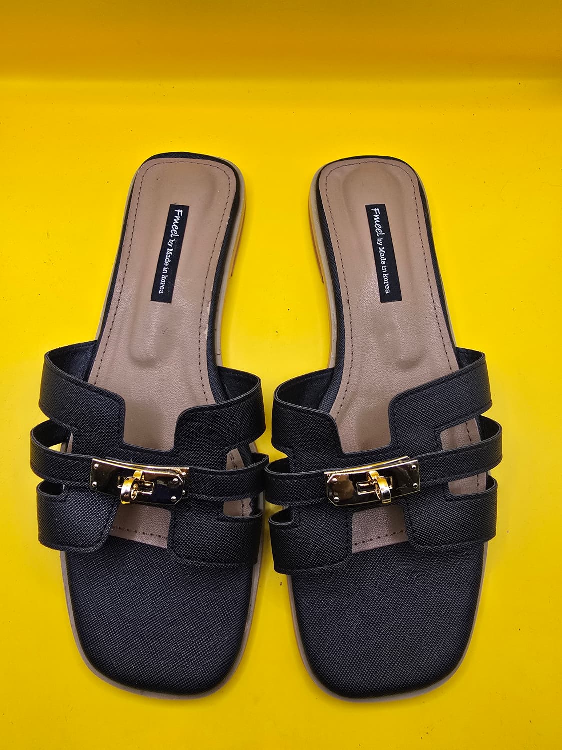 소가죽 버클장식슬리퍼255(남녀공용) 상품이미지2