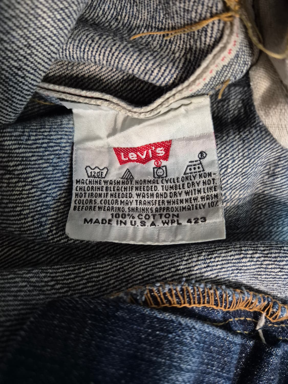 90s levis 501 빅E 데님팬츠 스트레이트핏 상품이미지4