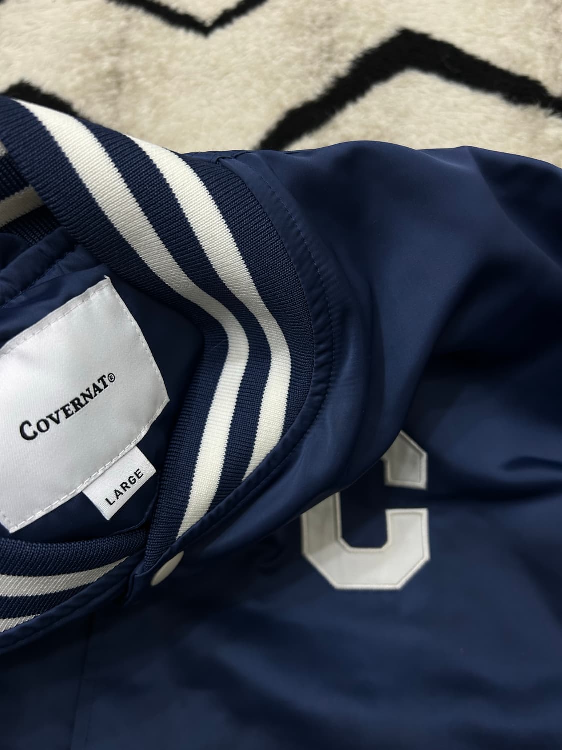 [L]커버낫 C로고 오버핏 바시티/네이비 상품이미지5