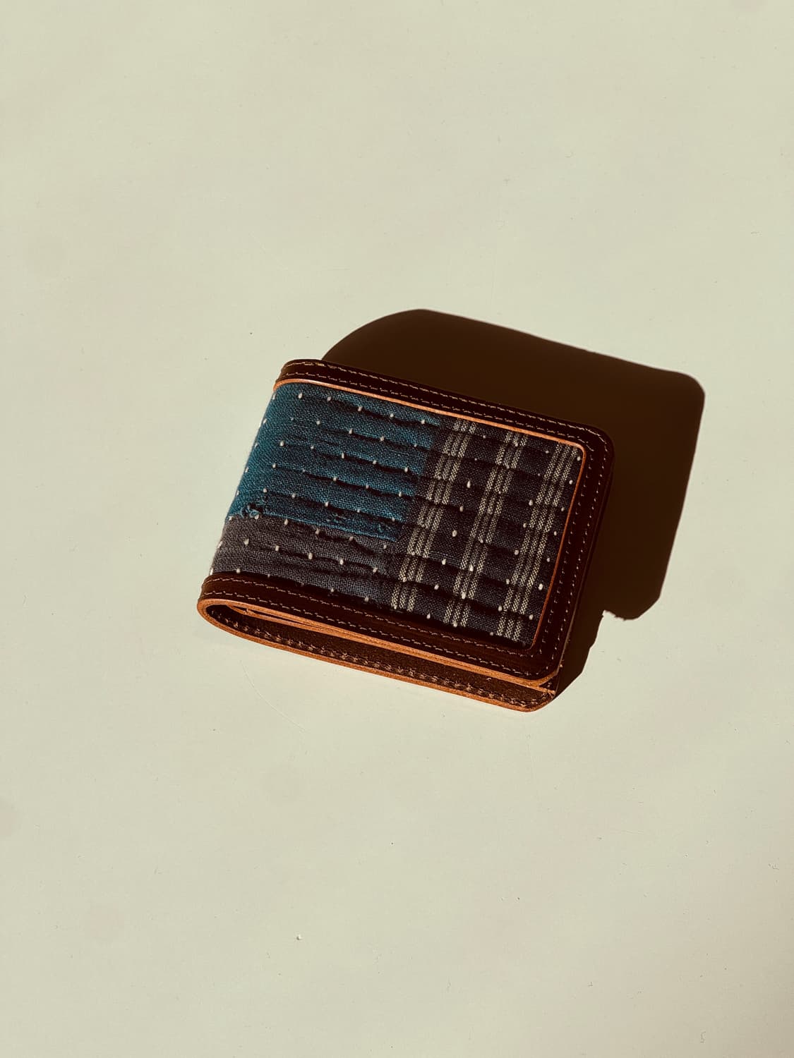 사시코 스티치 데님 반지갑 상품이미지3