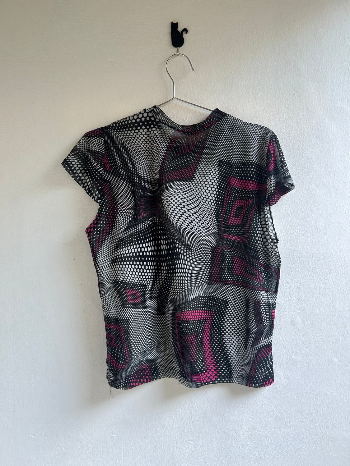 땡땡이 메쉬탑  상품이미지5