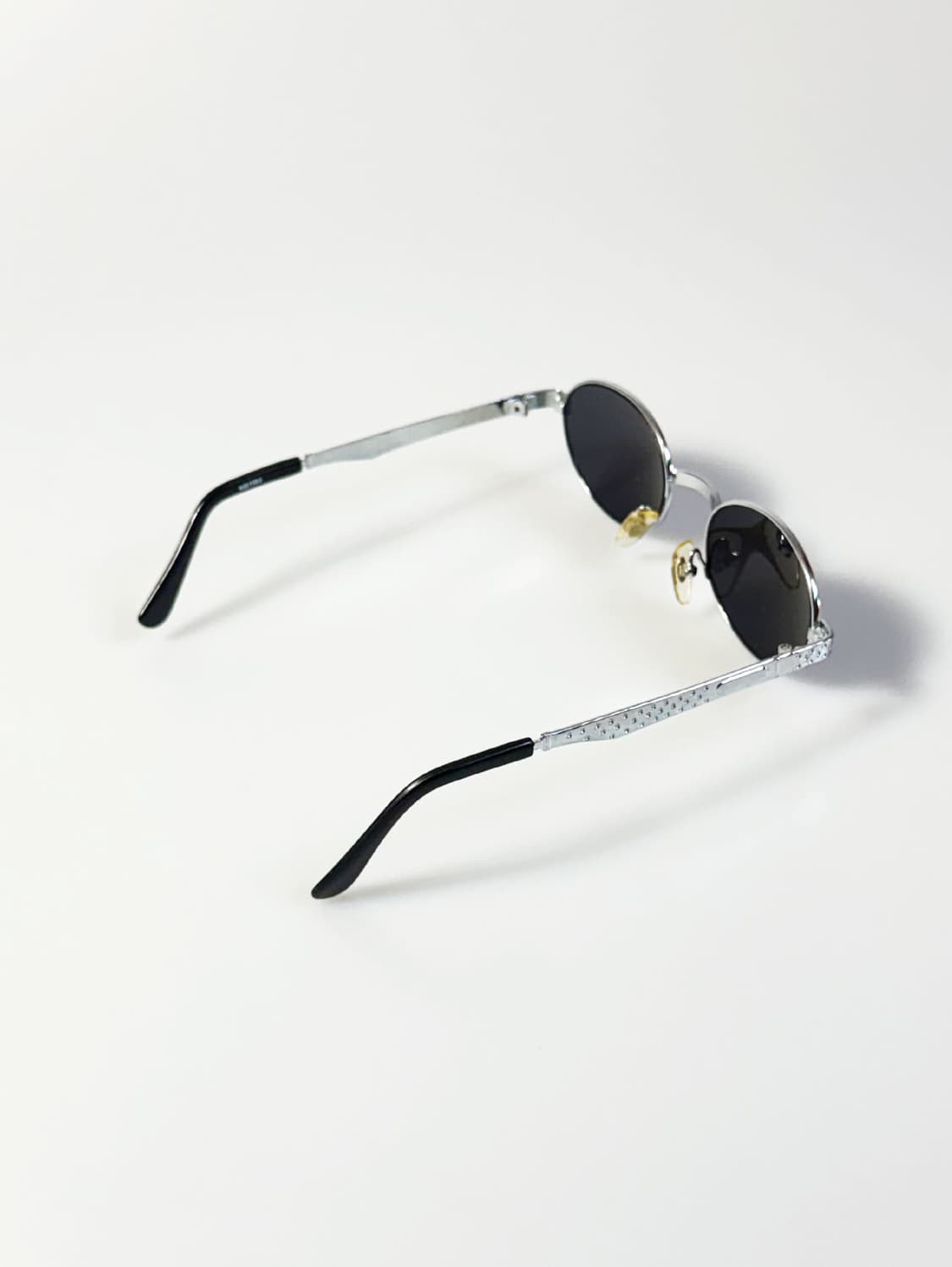 90s 실버 슬림 오벌 메탈 프레임 빈티지 선글라스 상품이미지4
